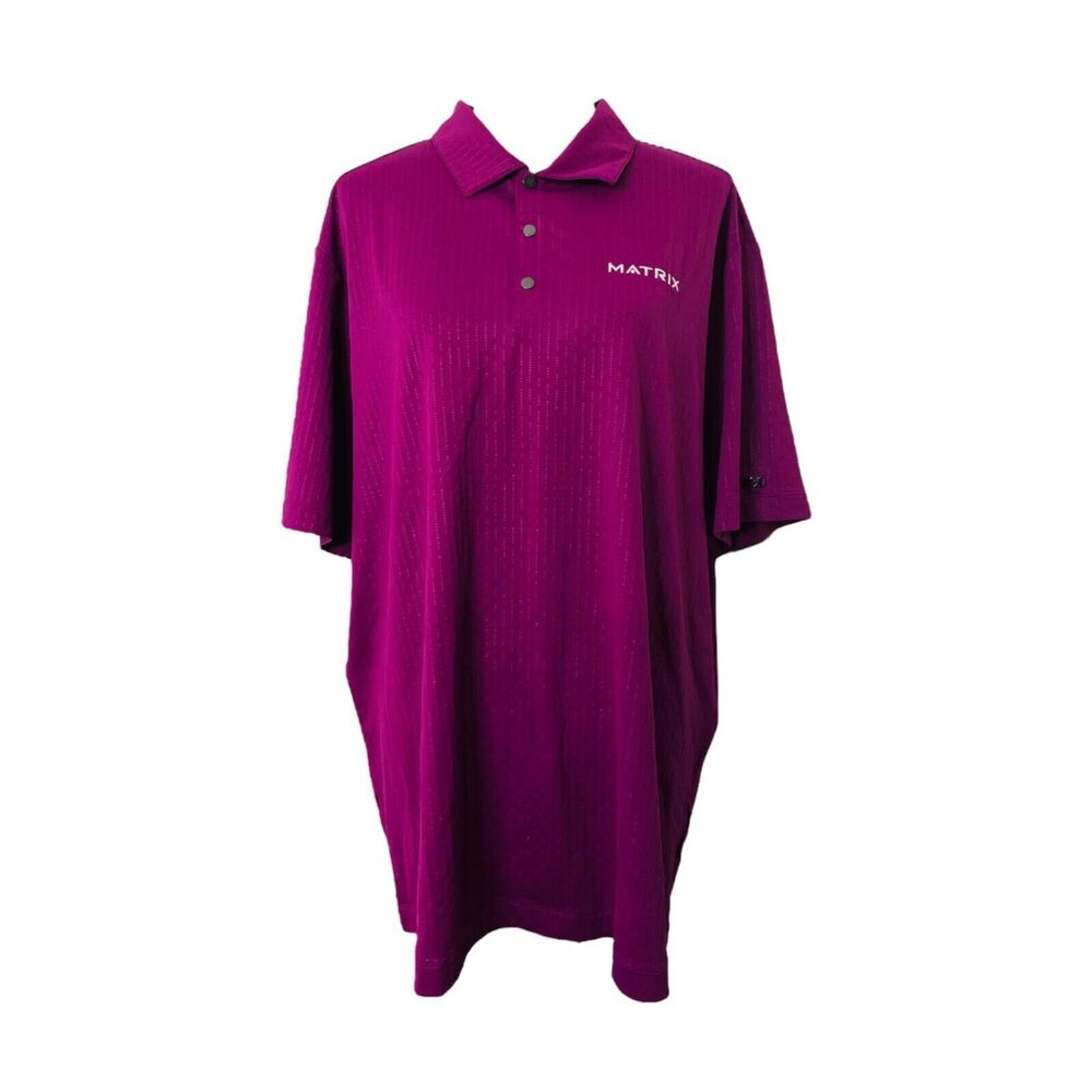 Nike Matrix Men’s Polo Shirt Purple Tiger Woods Collection Golf Size XL